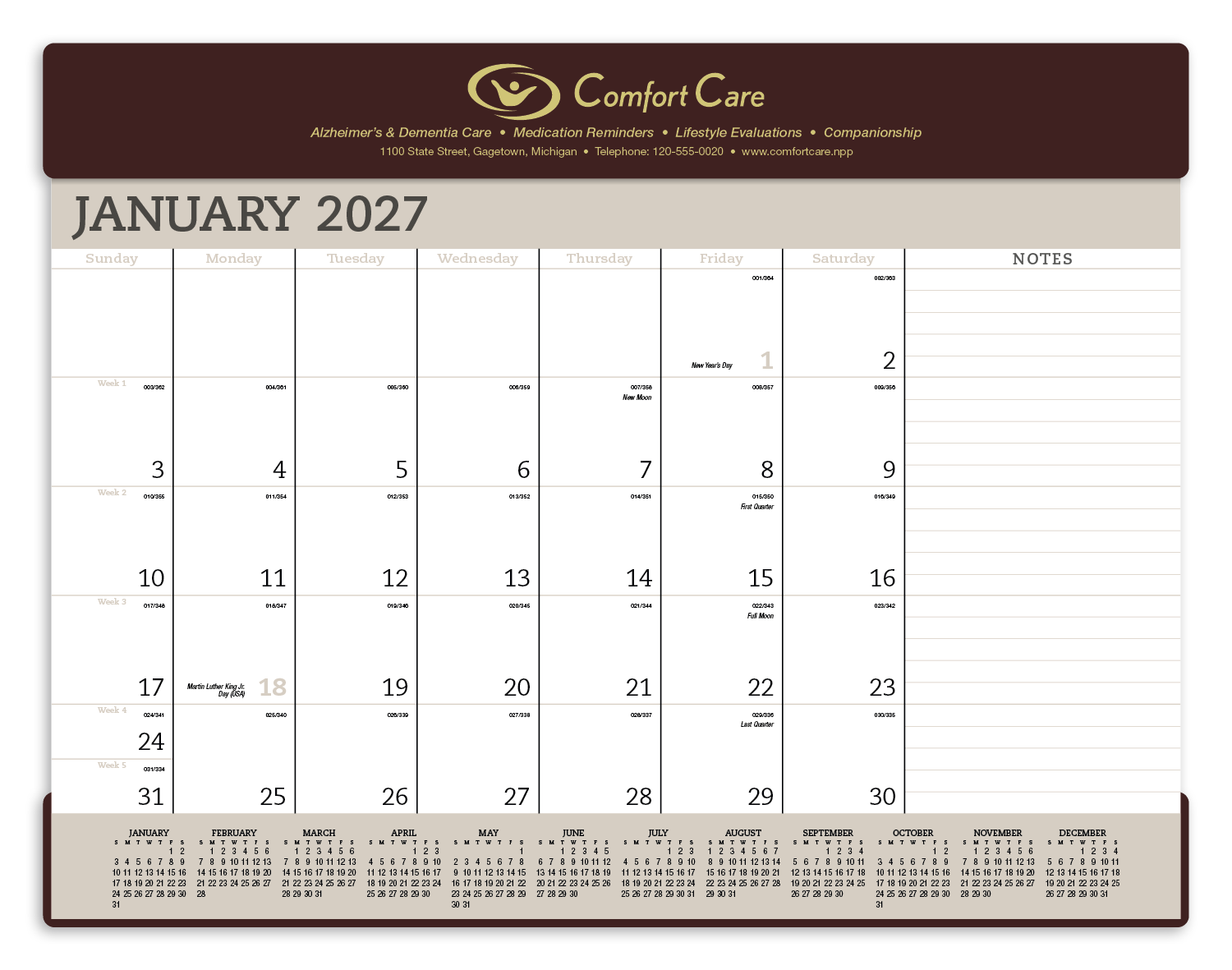 Triumph® Calendars Vinyl Desk Pad 39