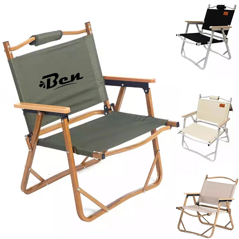 Outdoor Foldable Backpack Portable Wood Camping Chairs 2