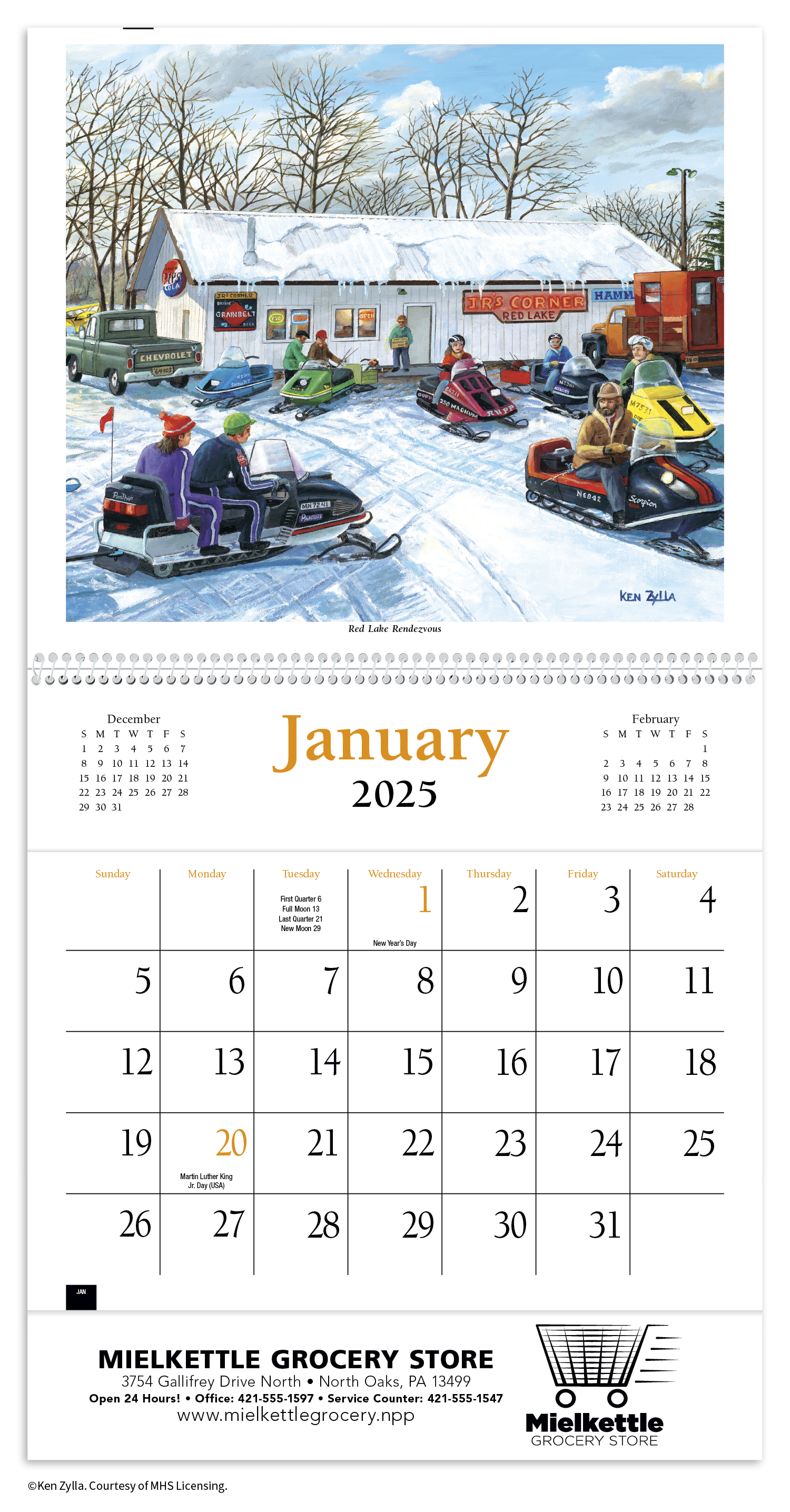 HotLine® Products America Remembered Pocket Calendar 14
