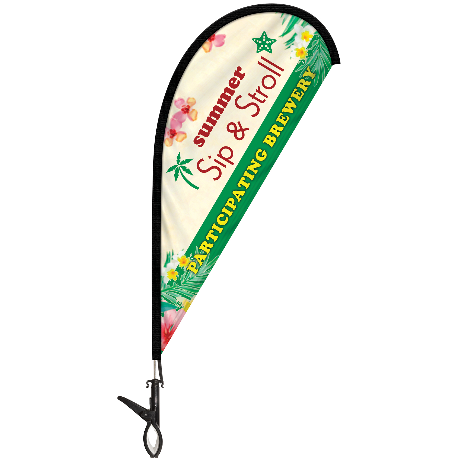Double Sided Mini Teardrop Banner with Clip 2
