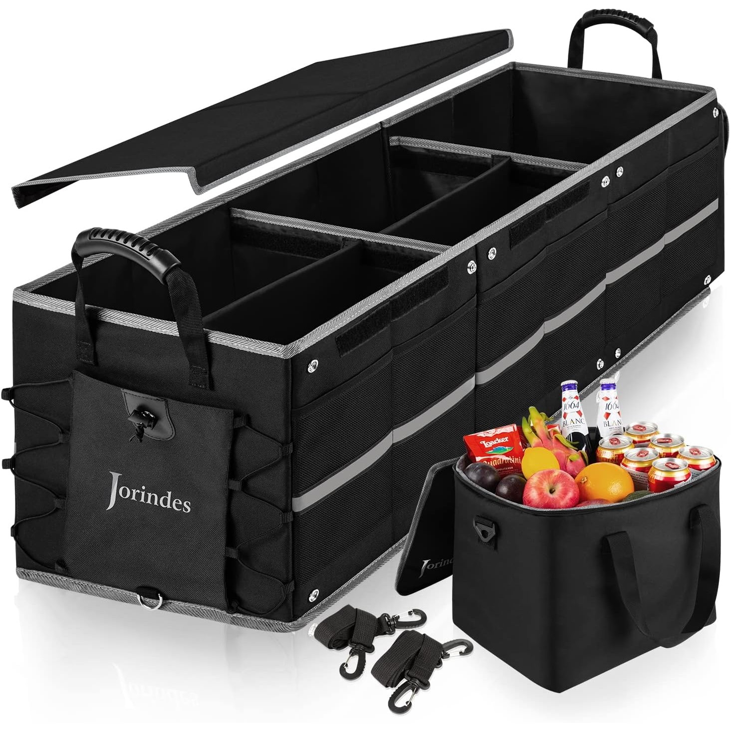 Collapsible Car Trunk Organizer and Insulated Bag 2
