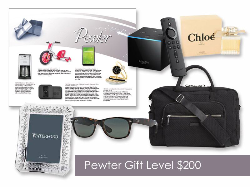 $200 Gift of Choice (Pewter Level) Gift Booklet