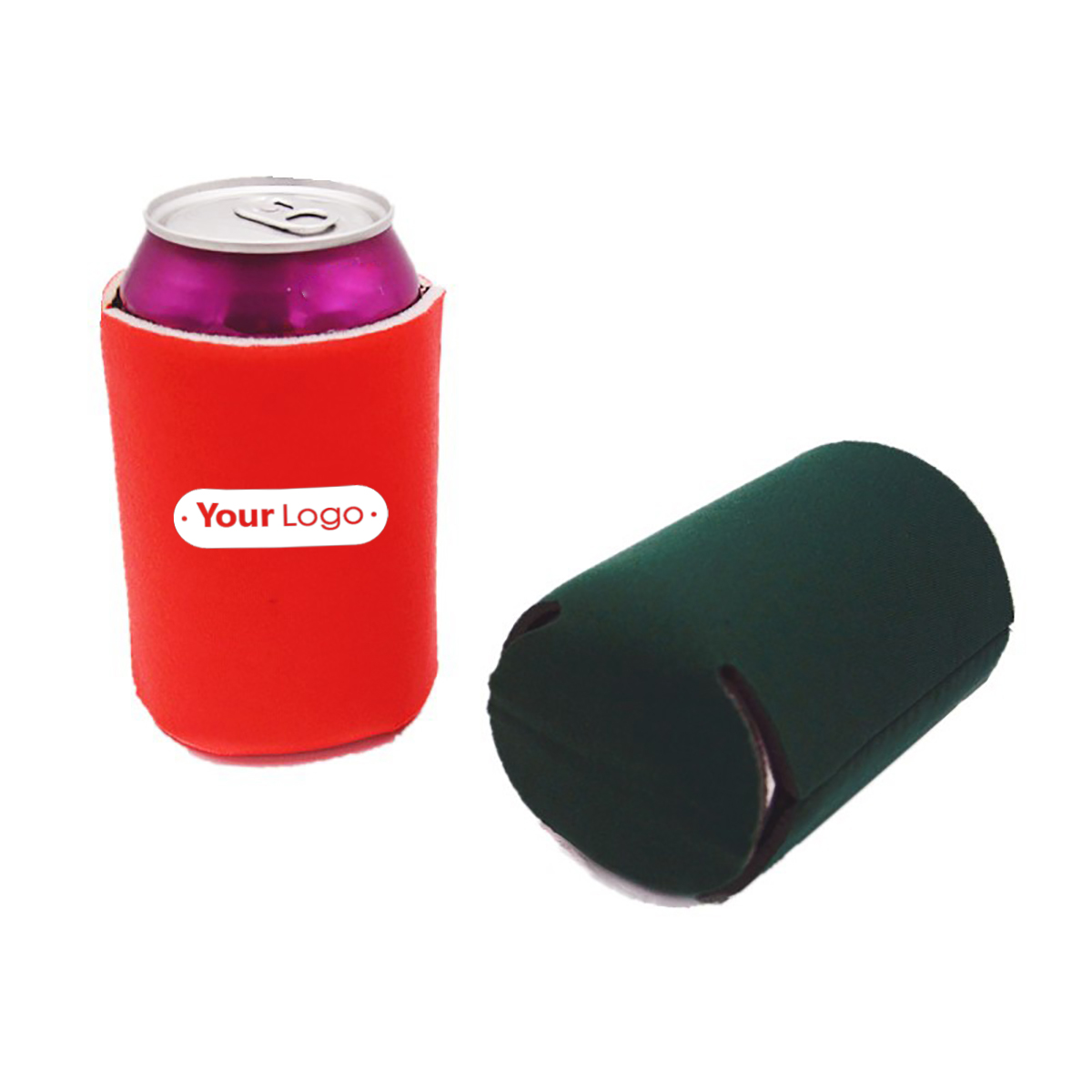 Neoprene Can Cooler Sleeve, custom koozie with logo imprint 1
