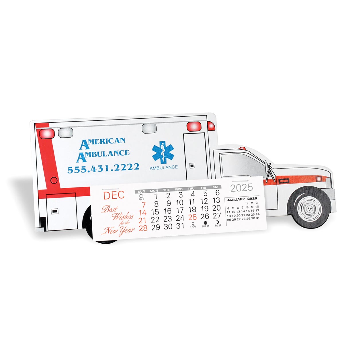 Emergency Squad Ambulance Desk Calendar 2
