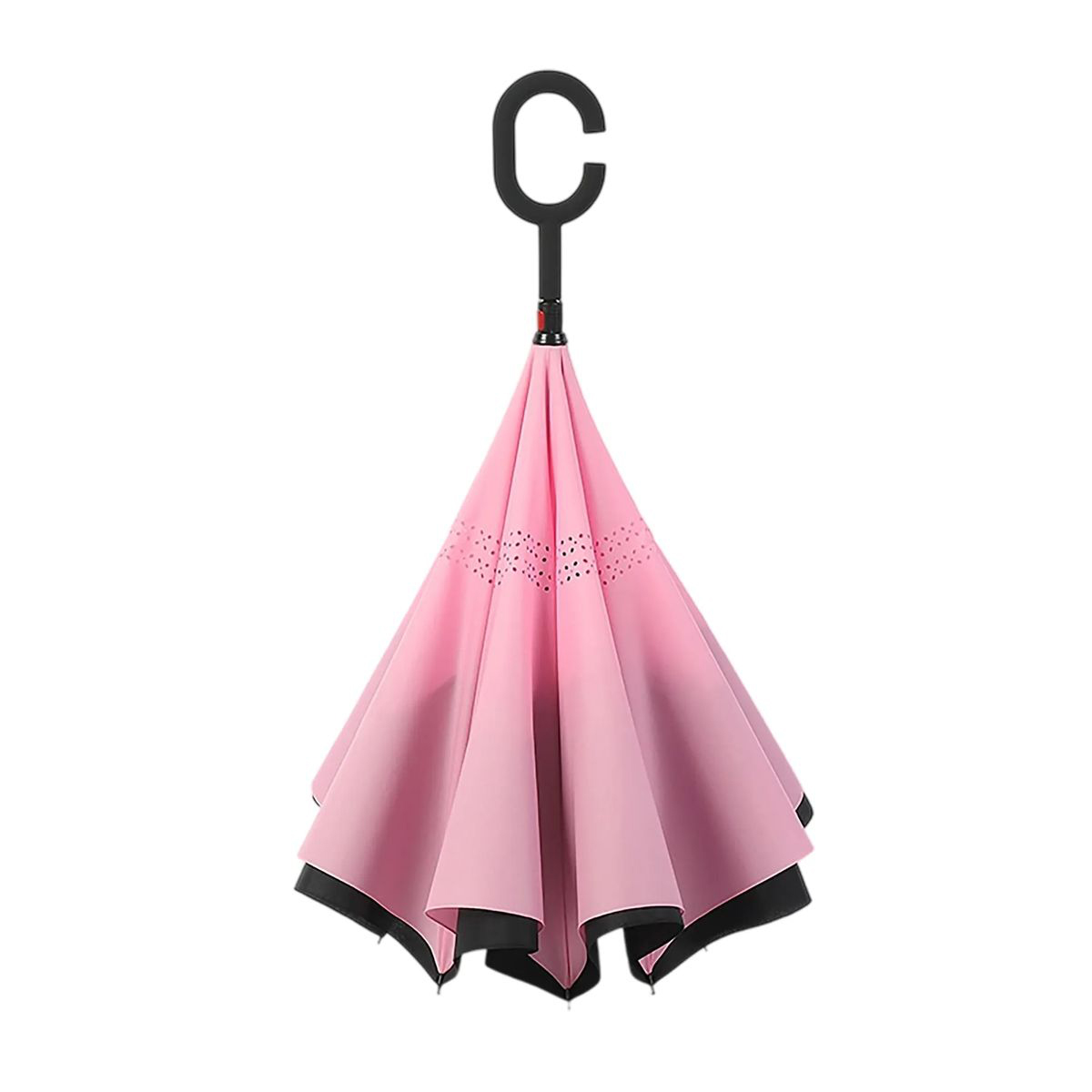 Durable Pongee Inversion Umbrella with Fiberglass Frame 4