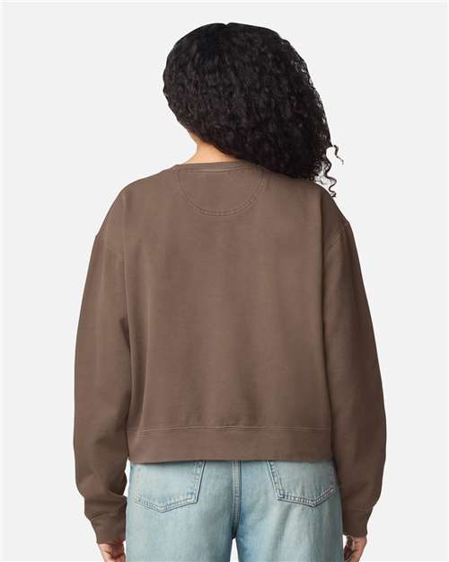 Women's Garment-Dyed Mid-Length Crewneck Sweatshirt - 1566L 30