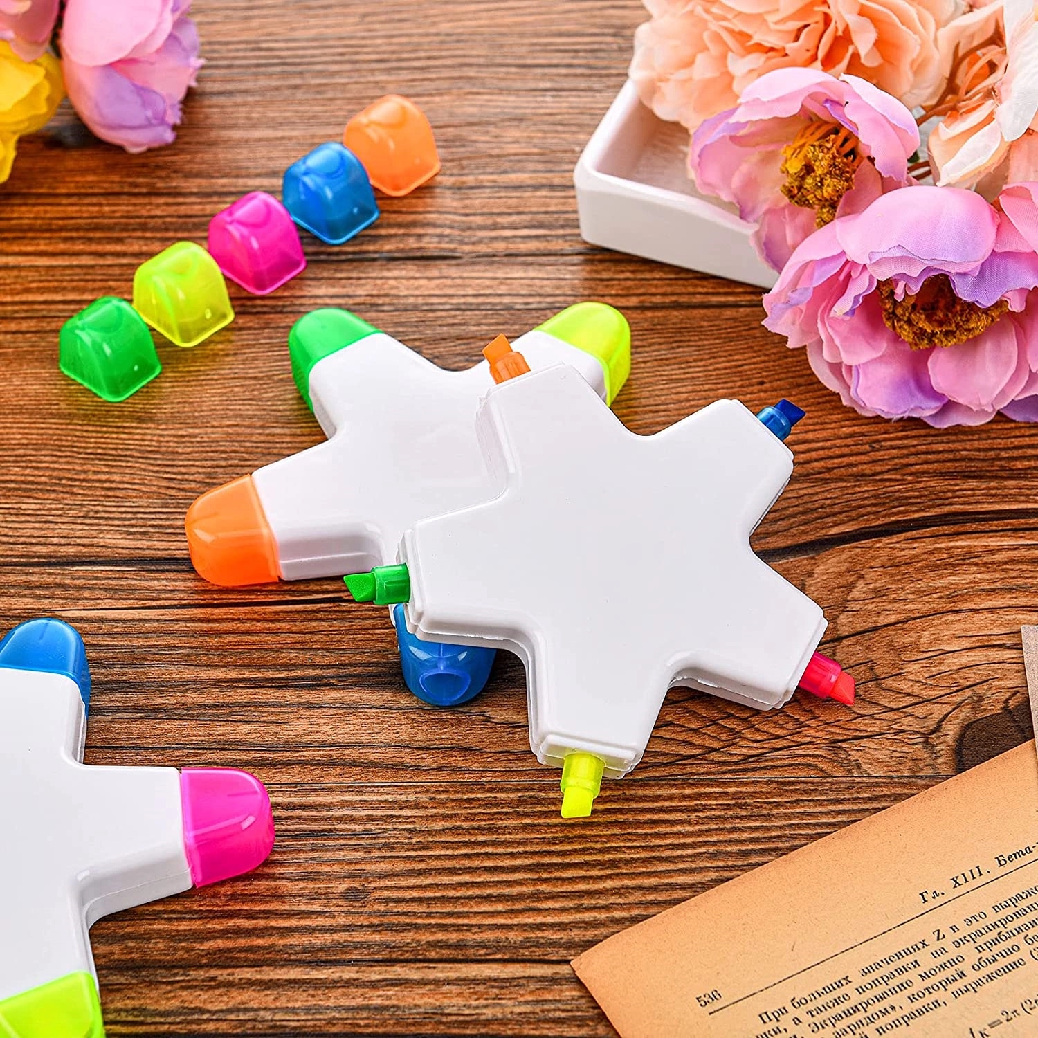 Star Shaped Five Colors Highlighter 2