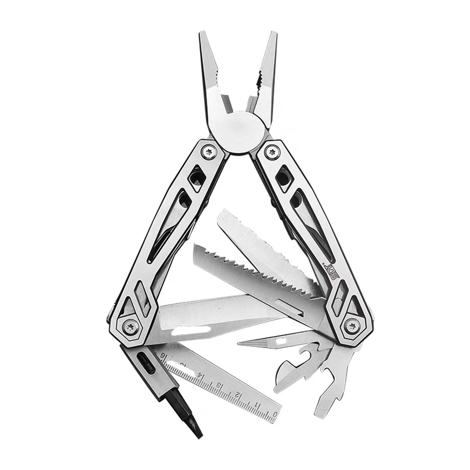 Multifunction Foldable Camping Tool w/ Knife Plier 3