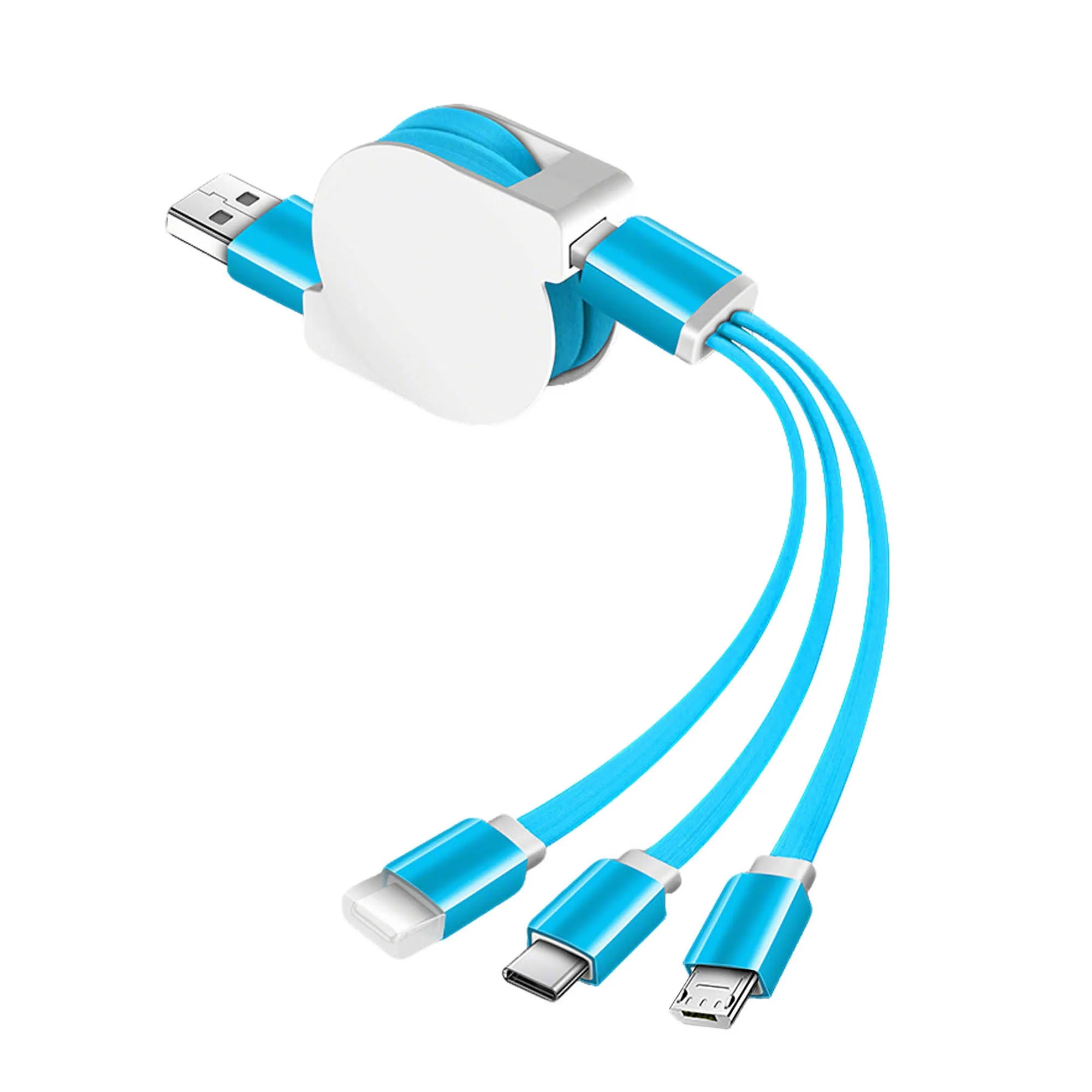Three In One Telescopic Fast Charging Data Cable 5