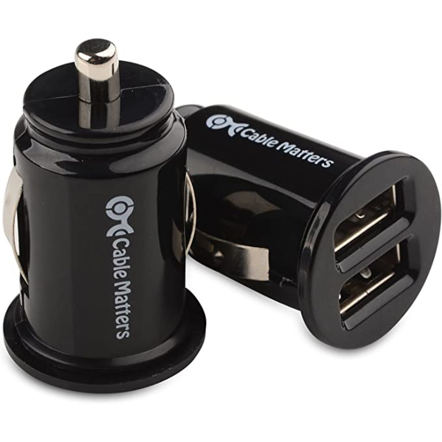 iTAGL Smart NFC Digital Business 2-Port USB Car Charger 2