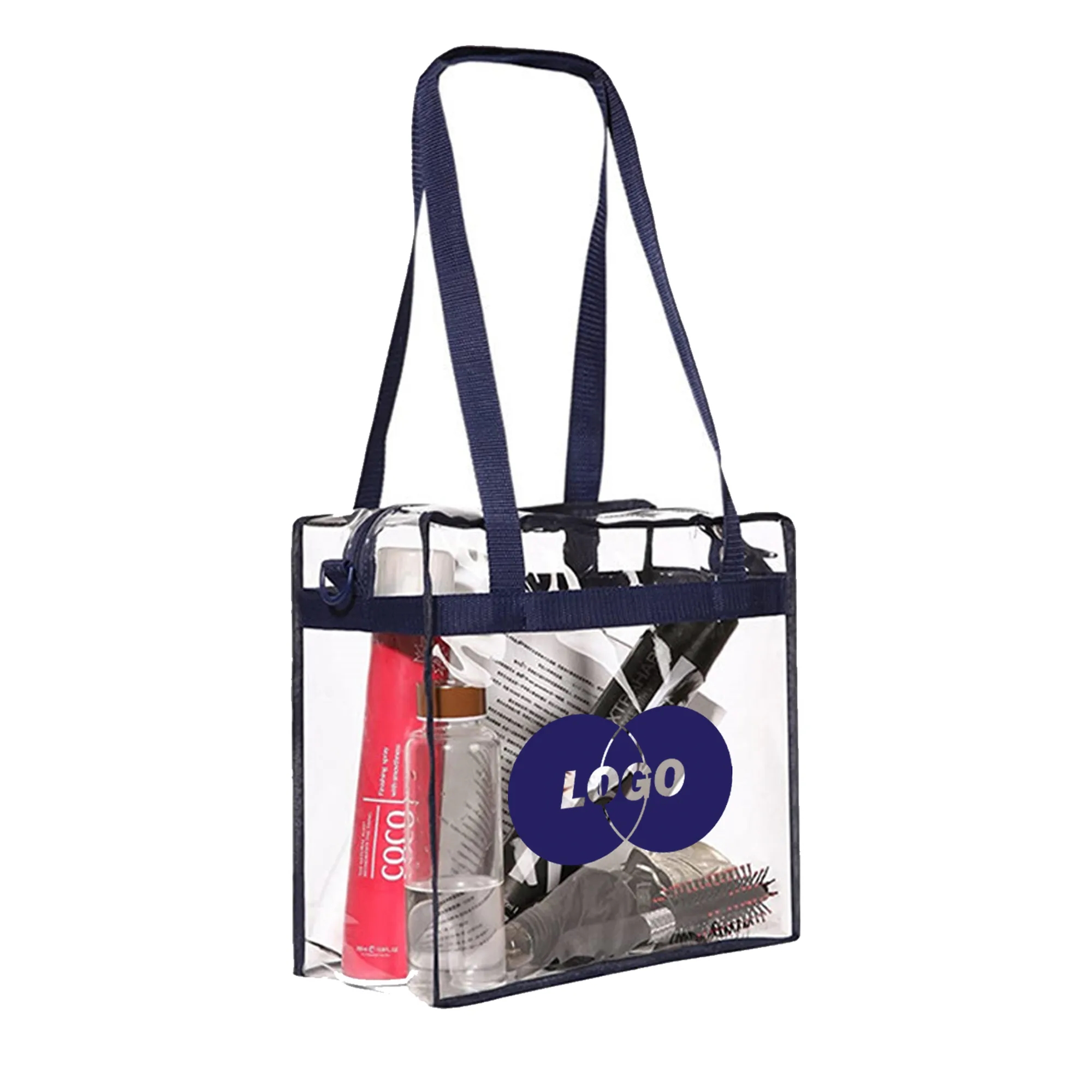 Clear PVC Zipper Tote Bag 5