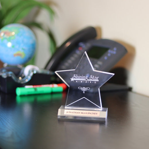 Acrylic Star On Base 2