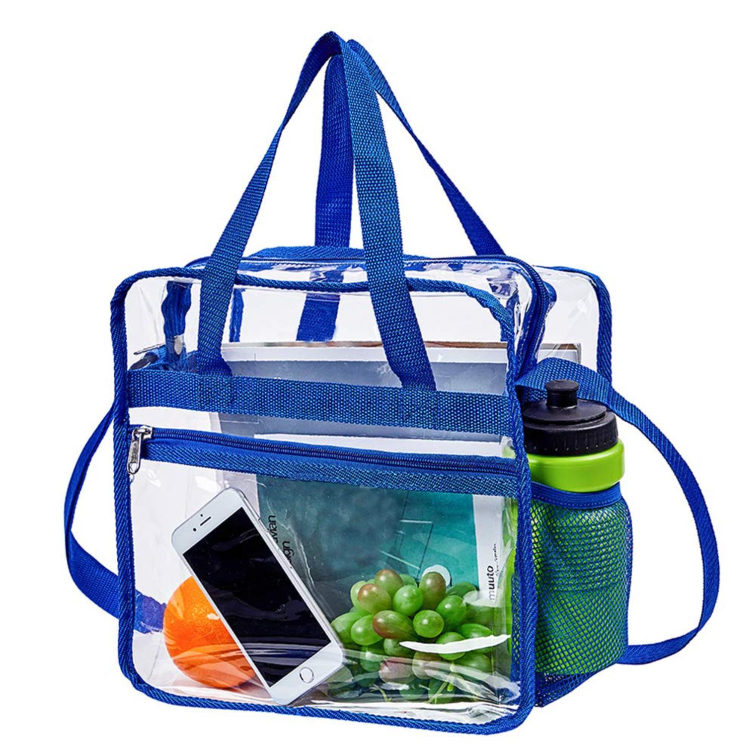 Large PVC Clear Waterproof Travel Shopping Storage Tote Bag 5