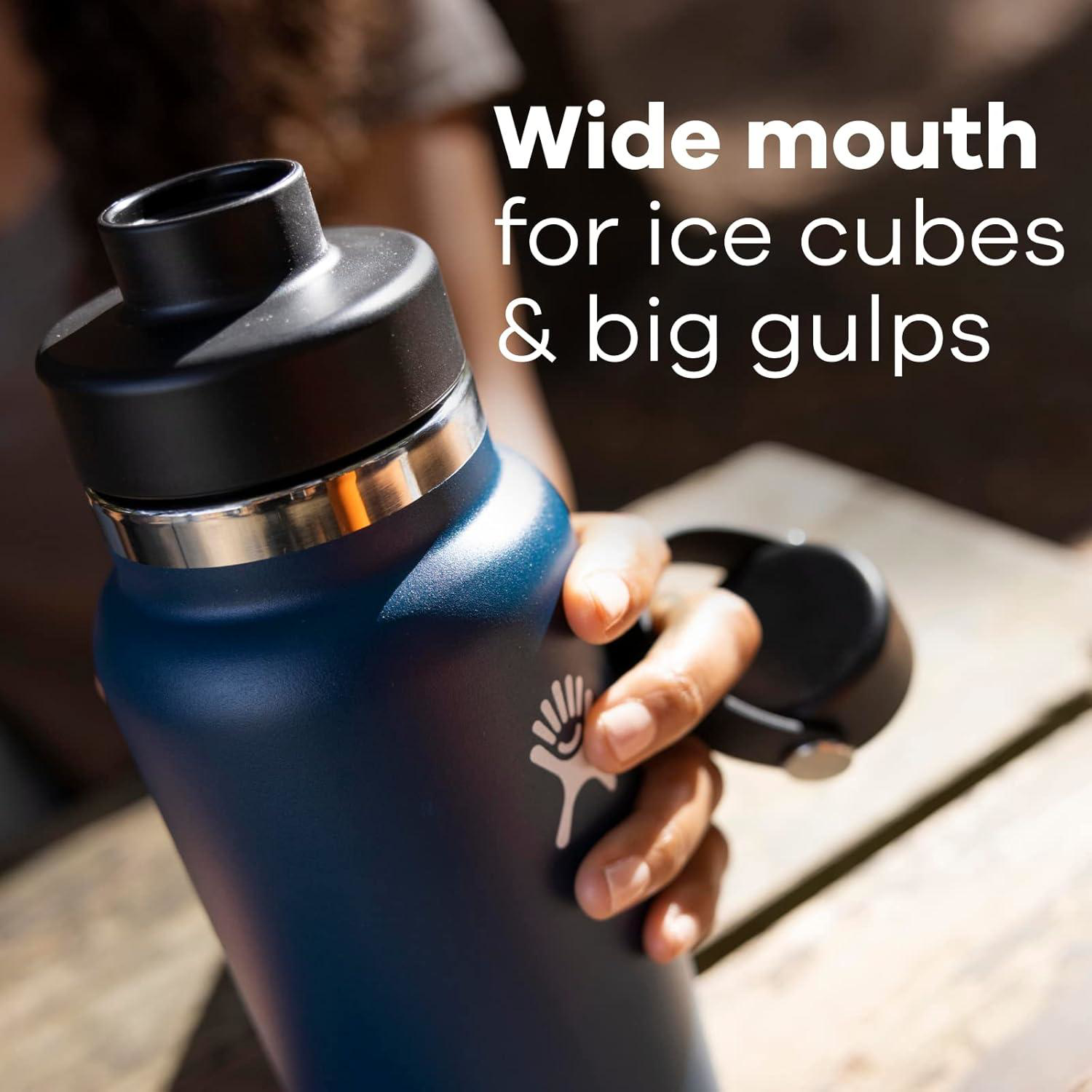 32 oz Hydro Flask® 2.0 Insulated Wide Mouth Water Bottle with Flex Chug Cap, custom water bottle with logo imprint 4