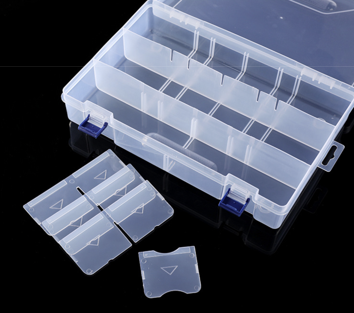 10 Grids Plastic Clear Organizer Box 10