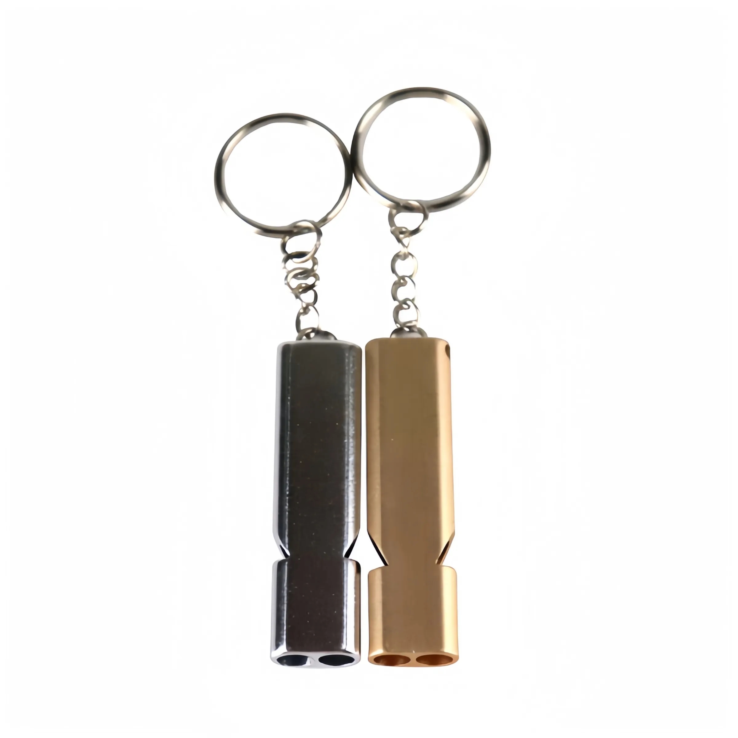 Flat Aluminum Dual Frequency Survival Whistle 4