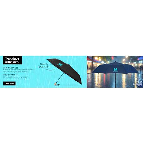 42" Recycled Folding Auto Open Umbrella 269