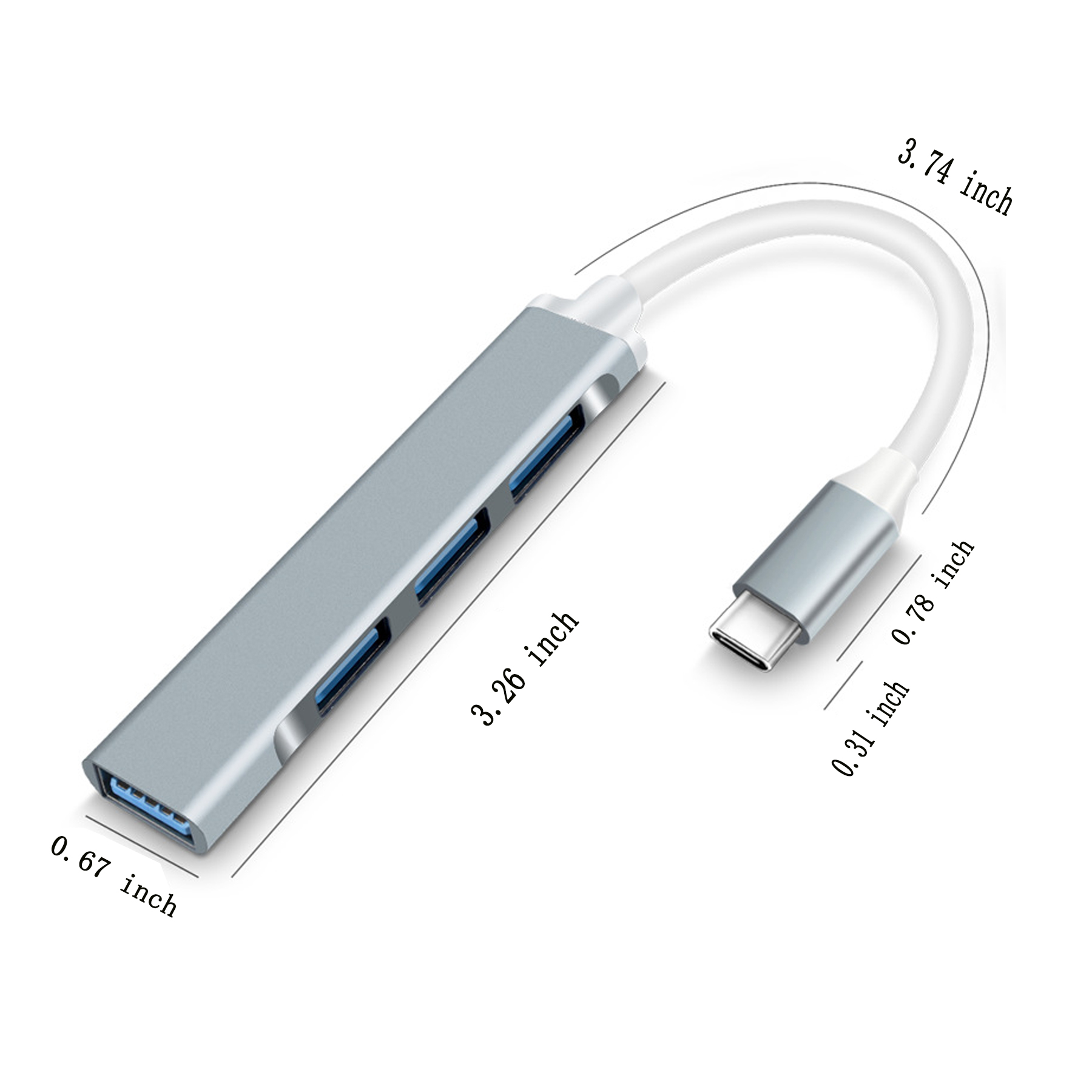 4 Port Type-c USB 3.0 Data Hub 1