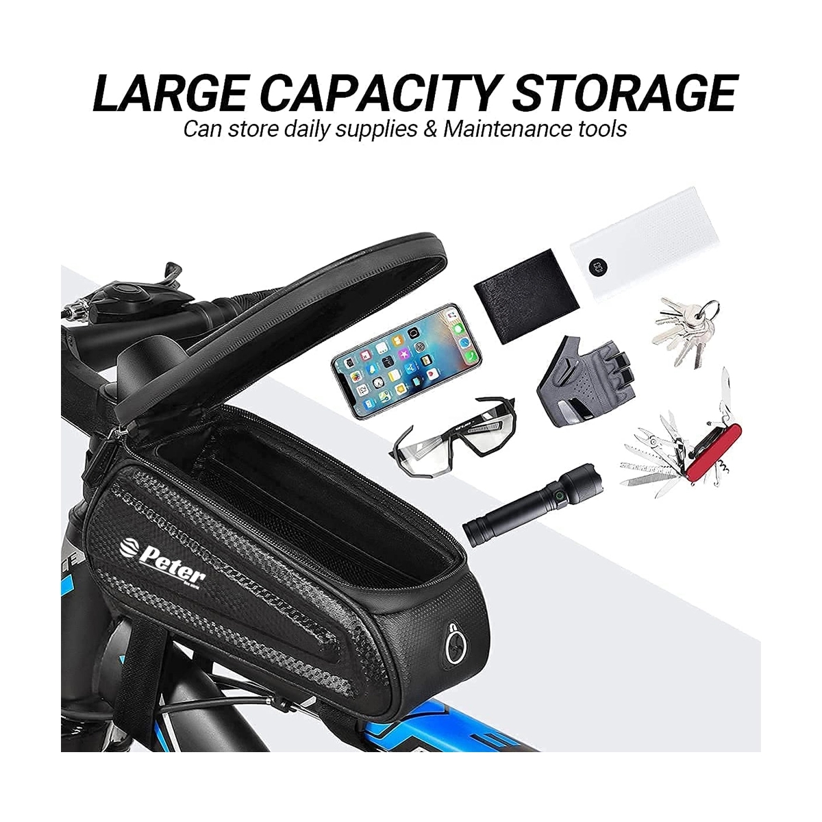 Touch Screen Bike Phone Mount Bag 3