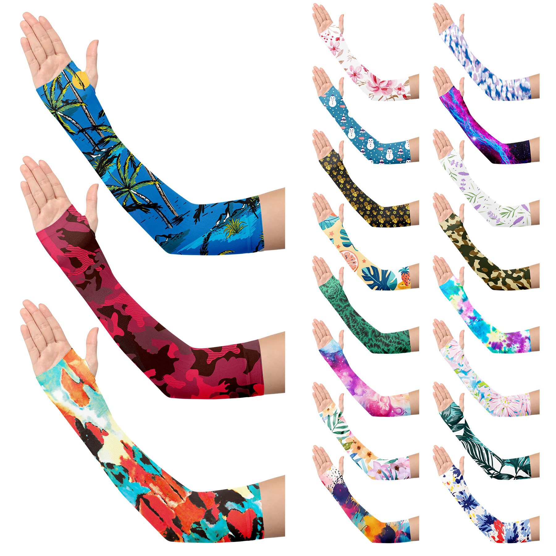 Custome Full Color Sublimation Cooling Arm Sleeve 9