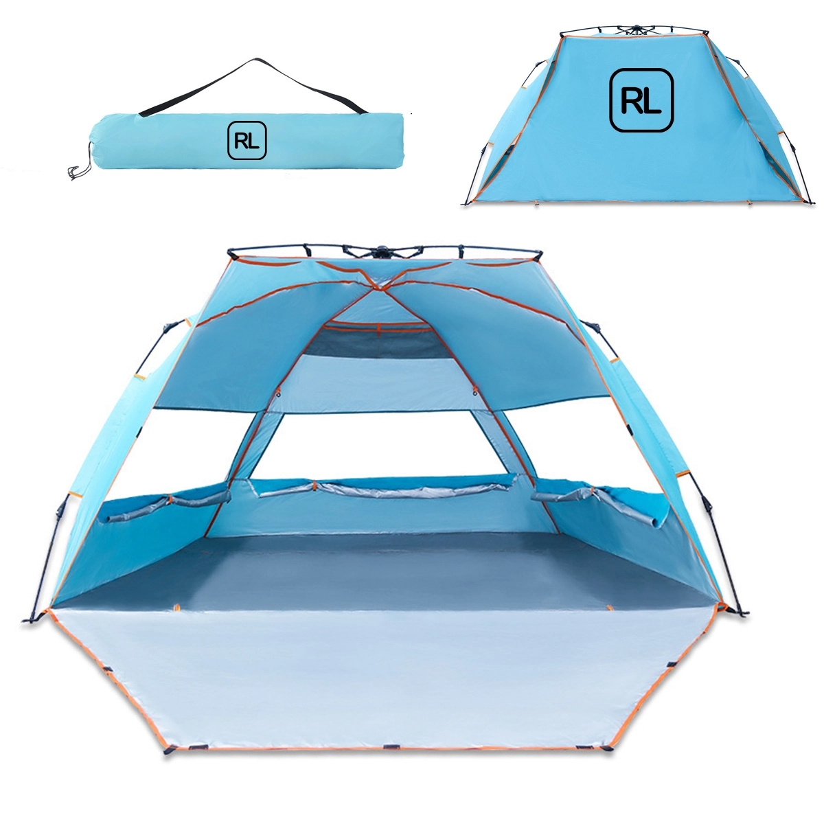 Pop Up Beach Tent With Mat 2
