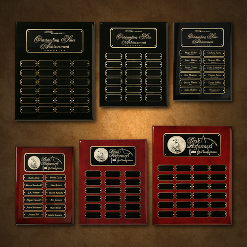 Rosewood Piano Finish Perpetual Plaque 8