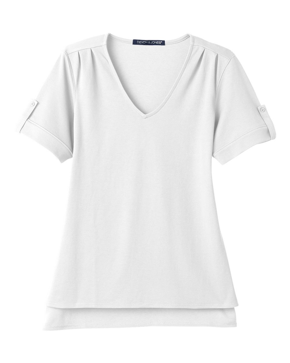 Women's CrownLux Performance® Plaited Rolled Sleeve Shirt - DG20WB 22