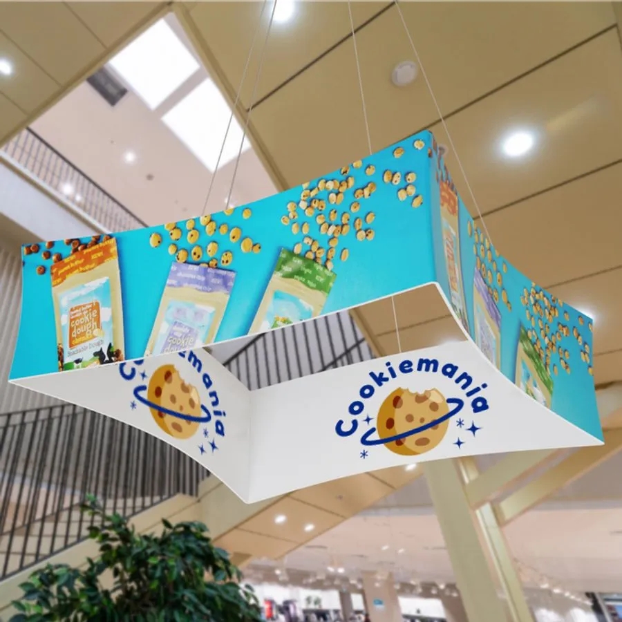 Curved Square Hanging  Sign 4