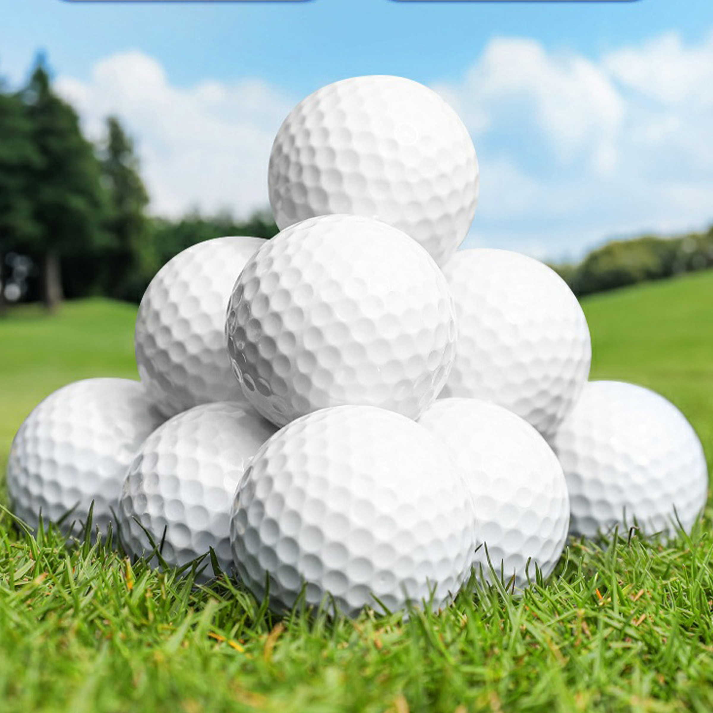 Rubber Customizable Golf Practice Balls 2