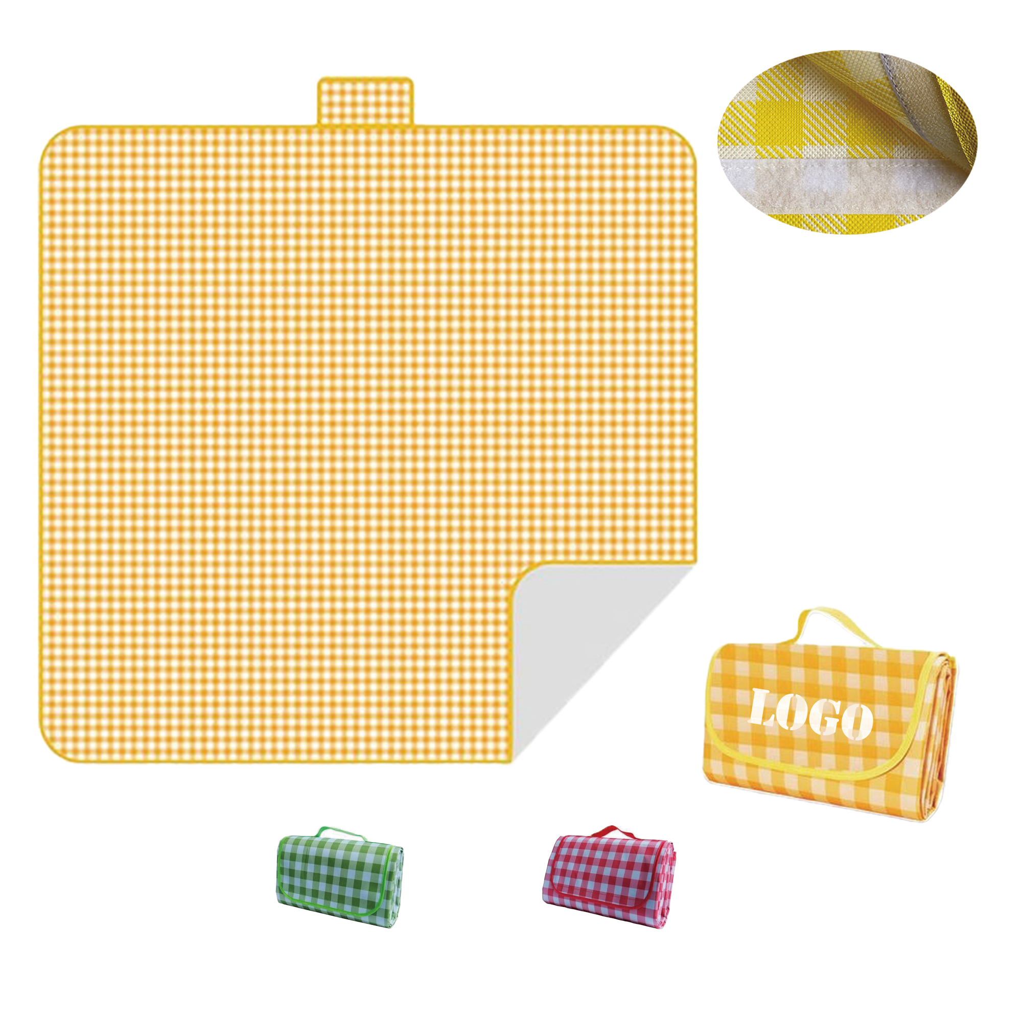 79"x79" Outdoor Portable Folding Picnic Non-Woven Mat 2