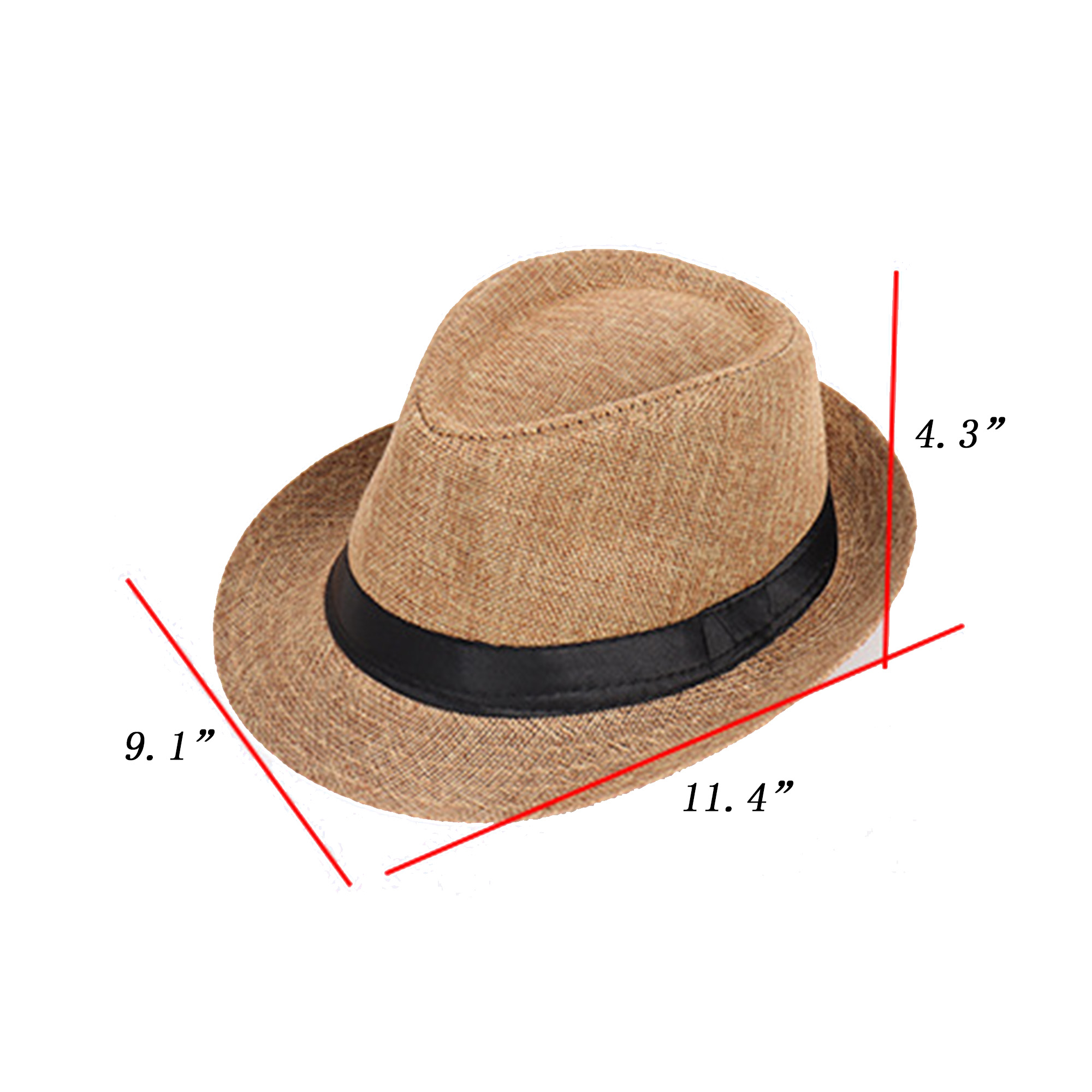 English-Style Solid-Color Rolled-Edge Jazz Hat 4