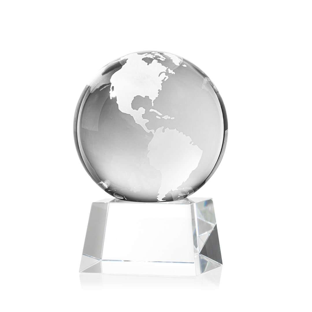 Globe Award on Robson Base - Clear 2