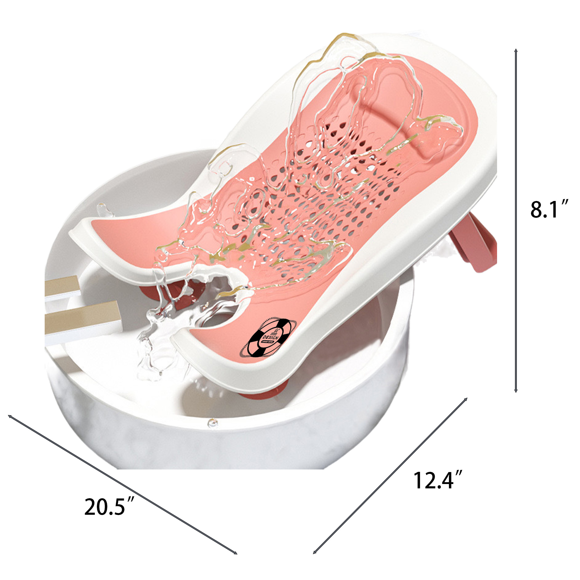 MOQ 50 Newborn Baby Wash Assist Seat Portable Bath Support 2