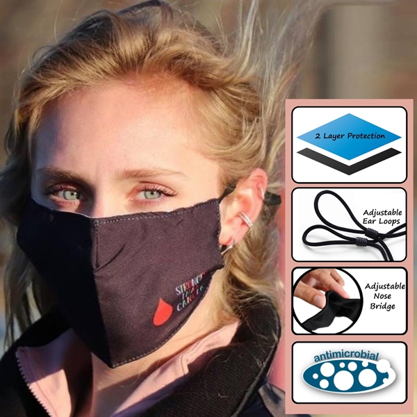 2-Ply Reusable Face Mask with Adjustable Ear Loops 3