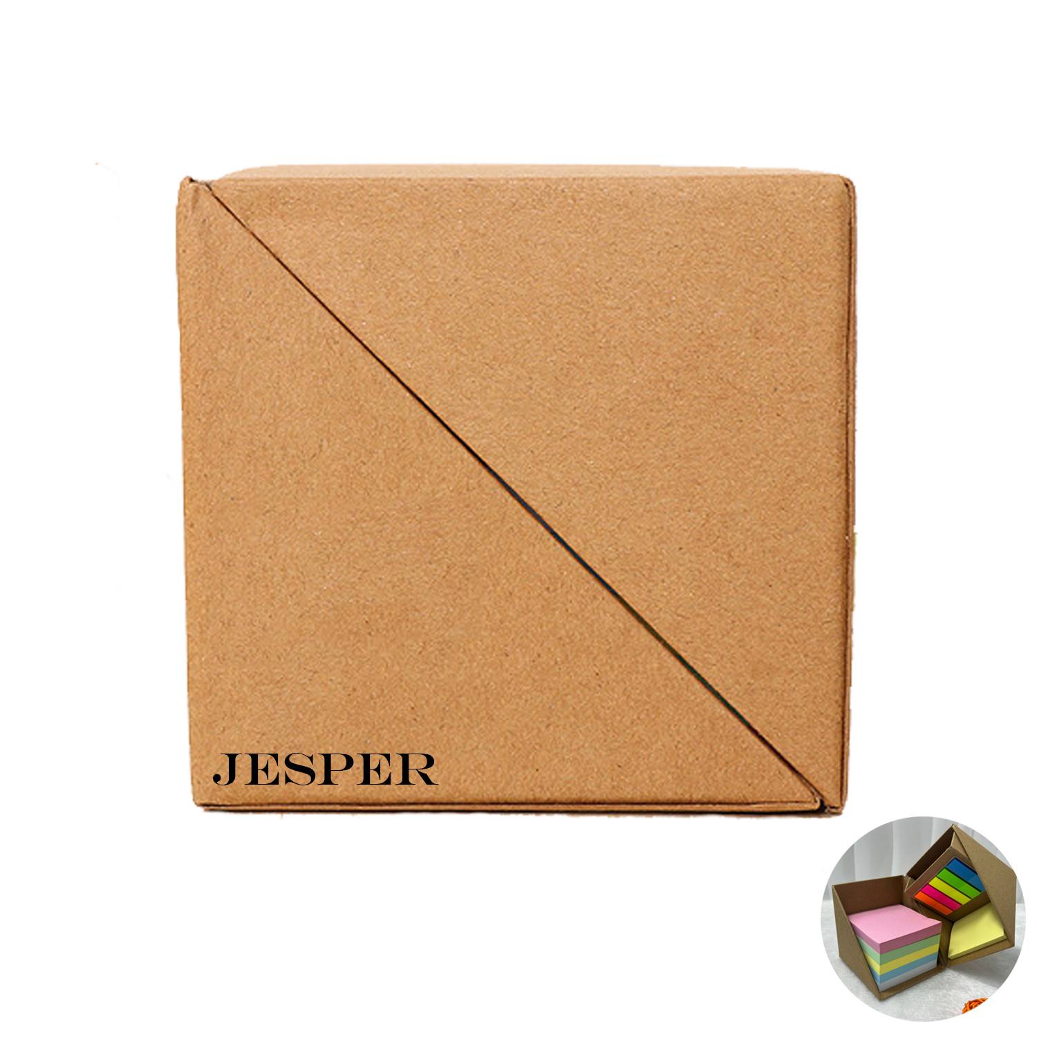 Desk Square Sticky Memo Note Cube Organizer, custom desk accessory with logo imprint 7