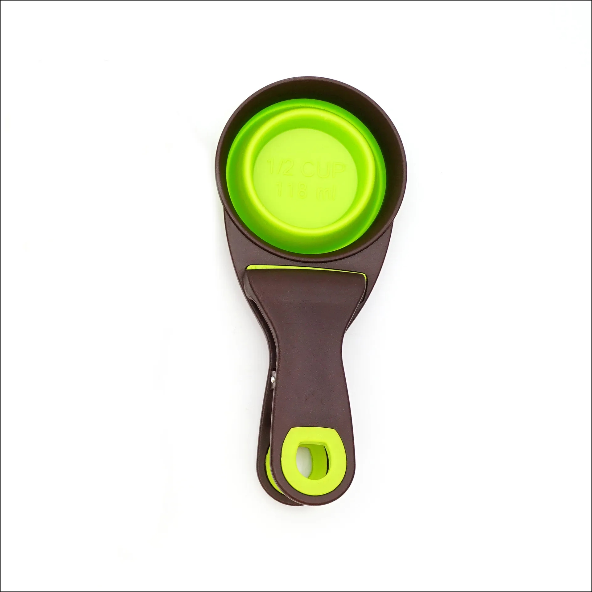 Pet Folded Scoop Dog Cat Sealing Clip Cup 2