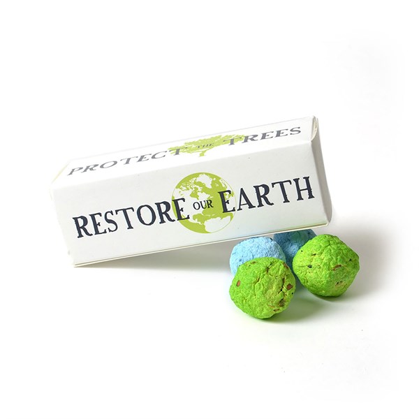 Earth Day Cardstock Gift Box with 4 Bombs inside 2