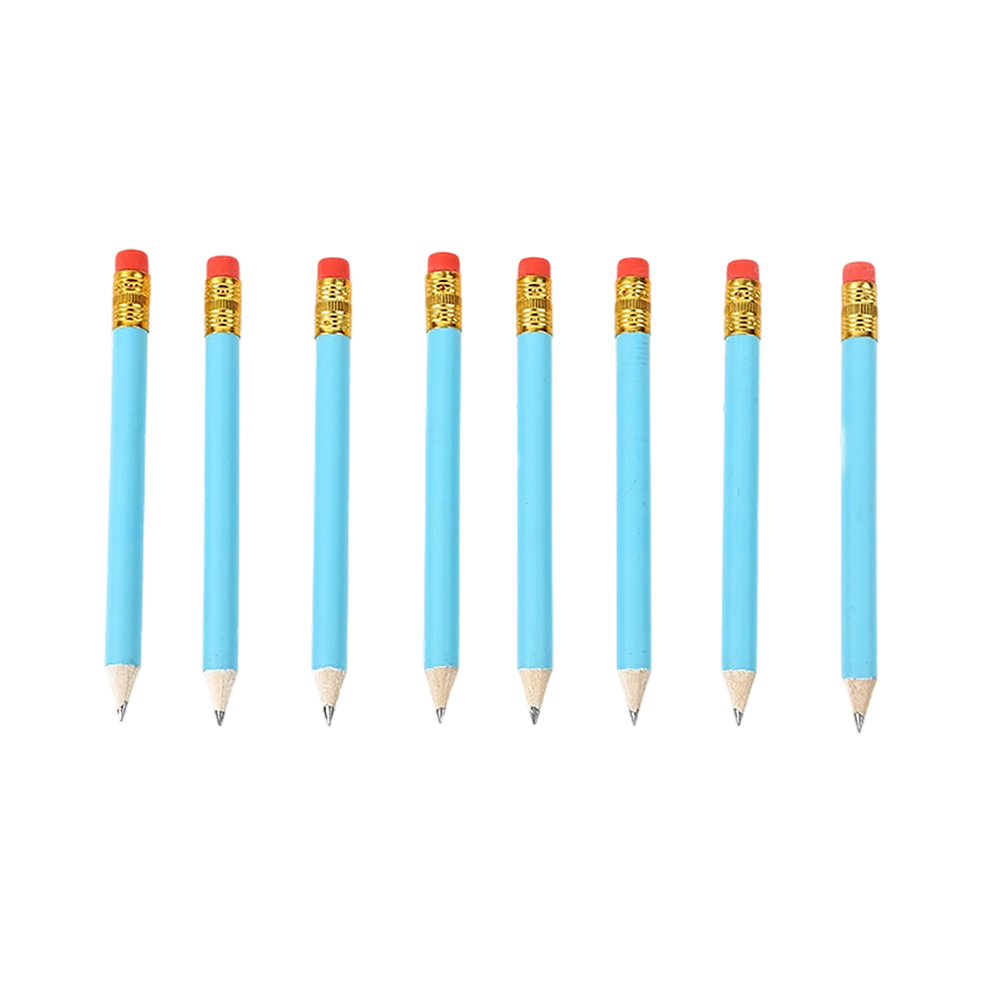Wooden HB Pencil With Eraser Assorted Colors 2