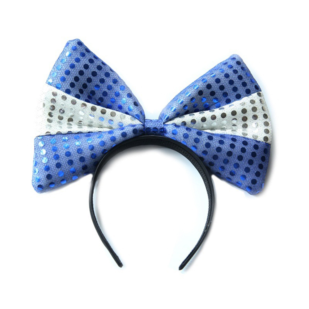 Qatar World Cup National Flag Glittery Bowknot Head Hoop 3