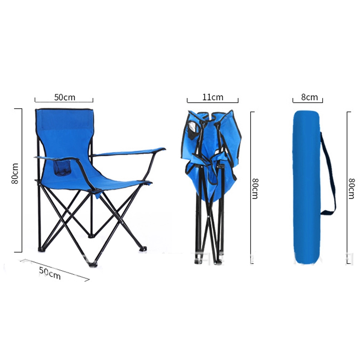 Fortable Folded Beach Chair With Cup Holder 4