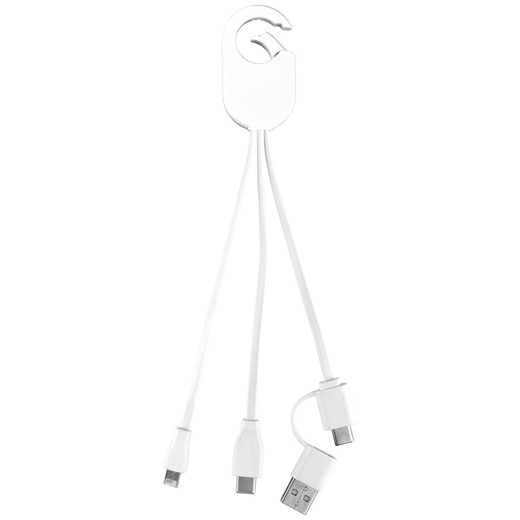 "WEBER" 5-in-1 Cell Phone Charging Cable with Carabiner Clip 9