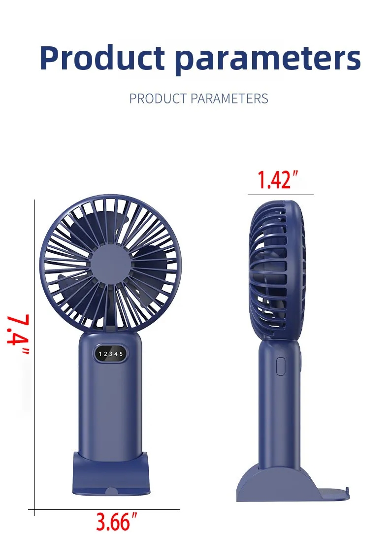 Portable Rechargeable Fan for Travel Camping Outdoor USB Personal Cooling 4