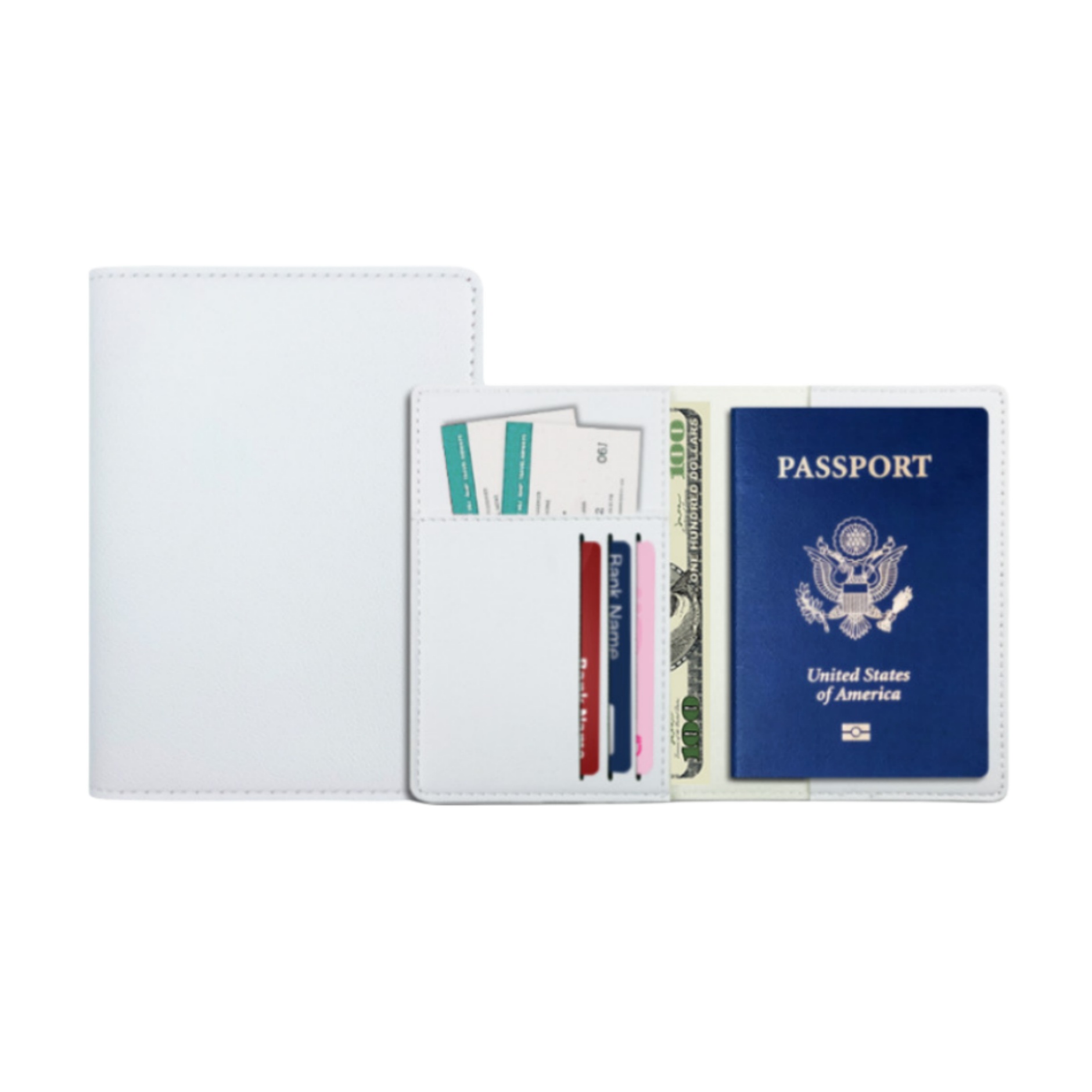 PU Leather Passport Holder with Card Slots 6