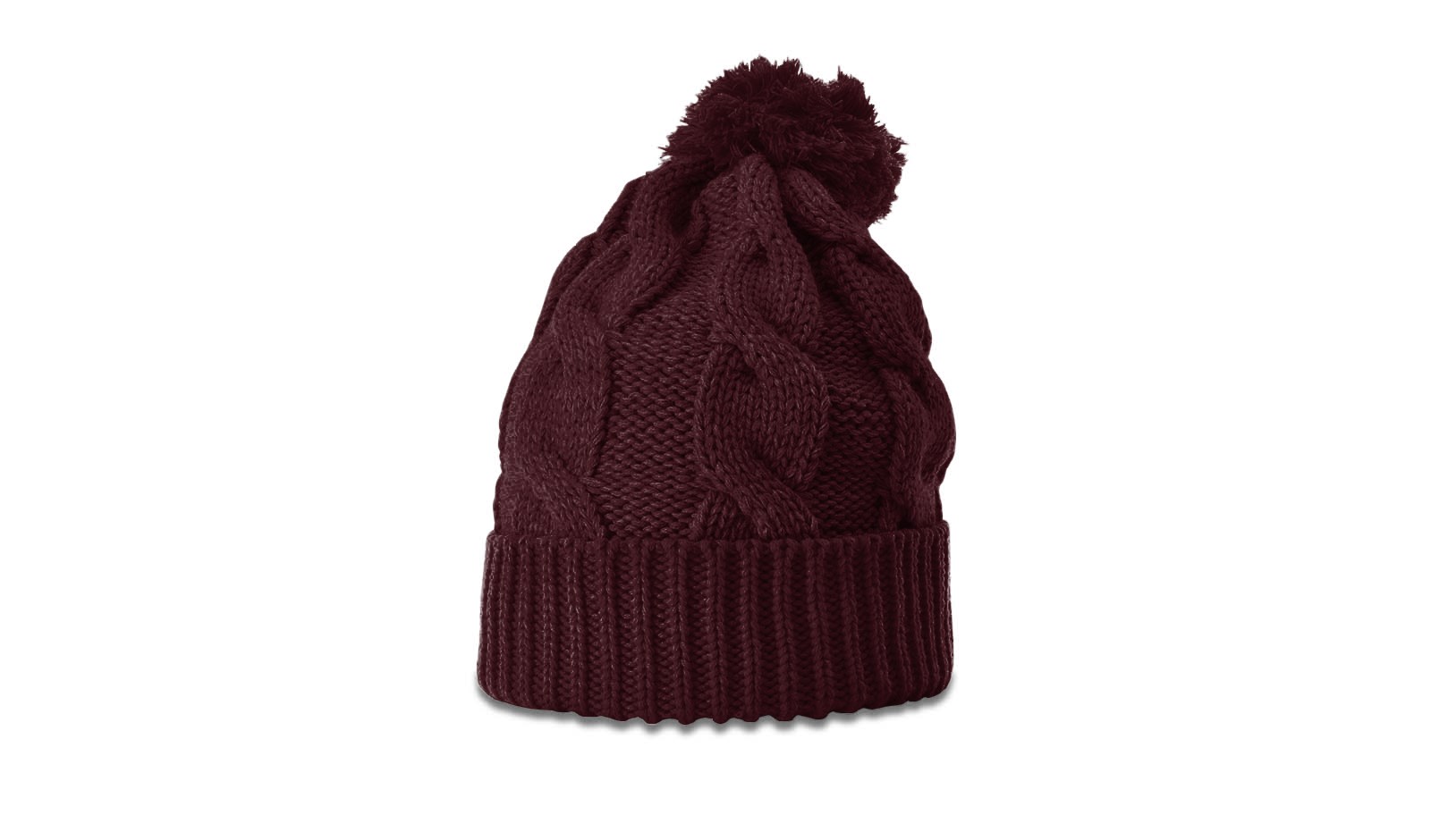 Chunk Twist Knit Beanie with Cuff & Pom 14