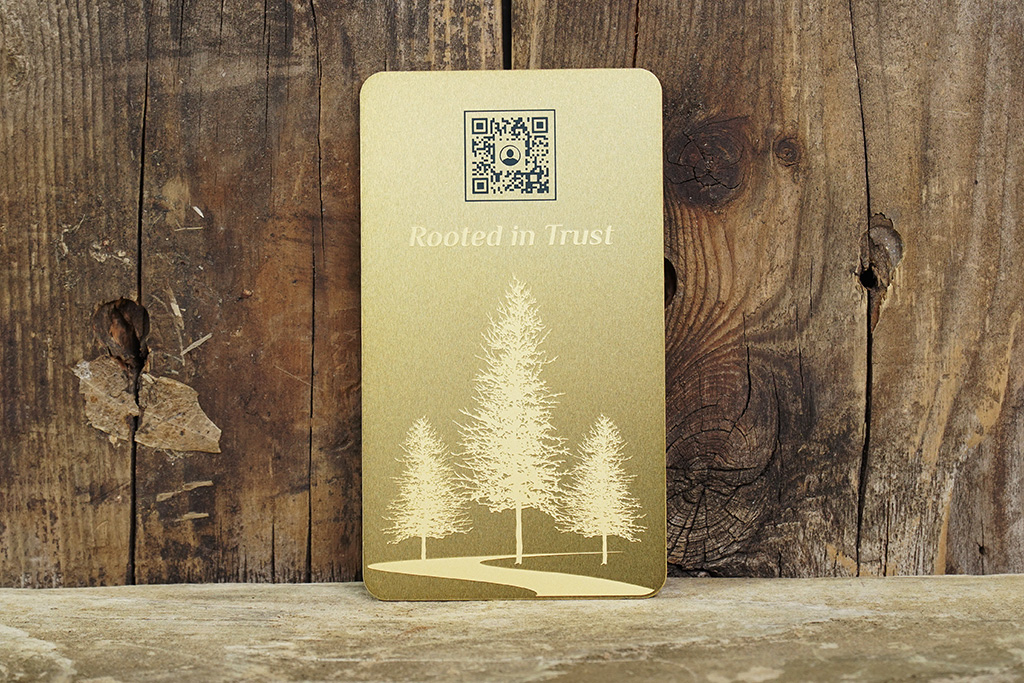 Brass Finish Business Cards 22