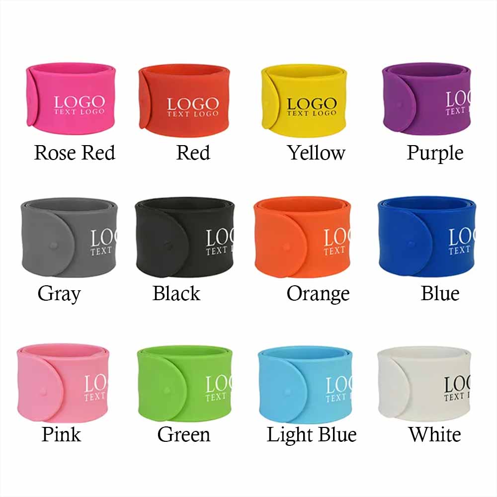 Silkscreen Silicone Slap Bracelets 4