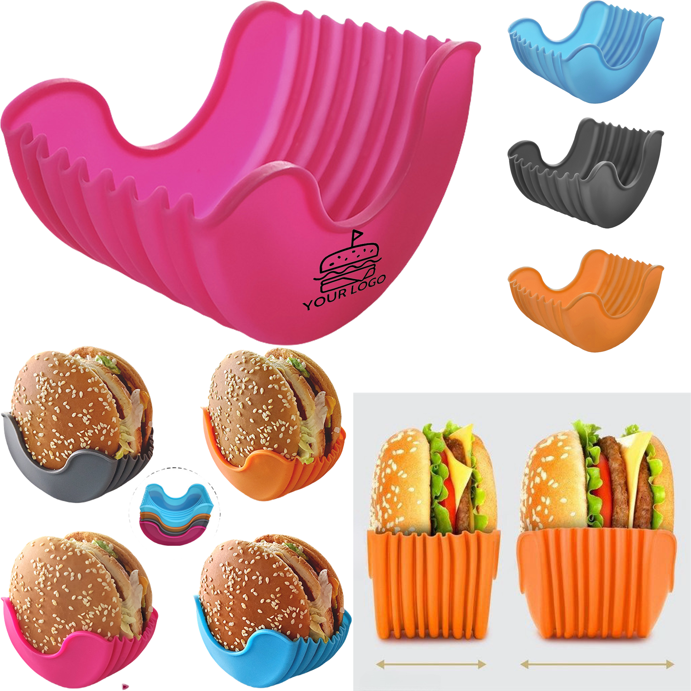 Retractable Silicone Hamburger Clip 1
