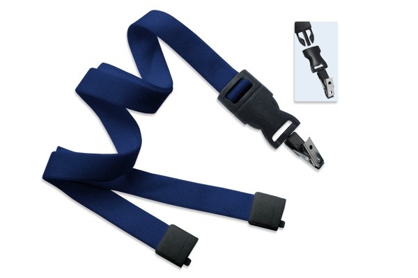 5/8" Polyester Lanyard with Breakaway and Quick Release (Plastic J-Hook) 2