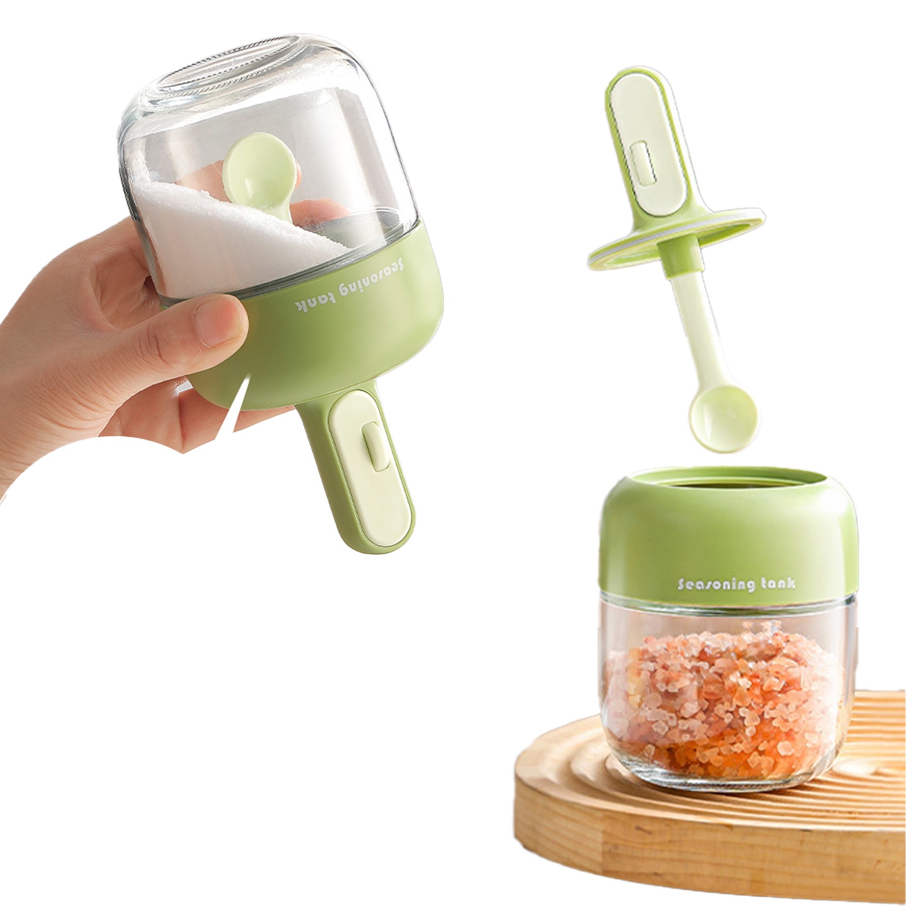 Spoon Lid Integrated Moisture-proof Seasoning Bottle 2