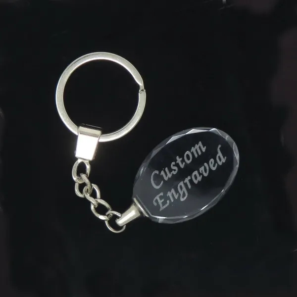 Oval Crystal Key Chain 2
